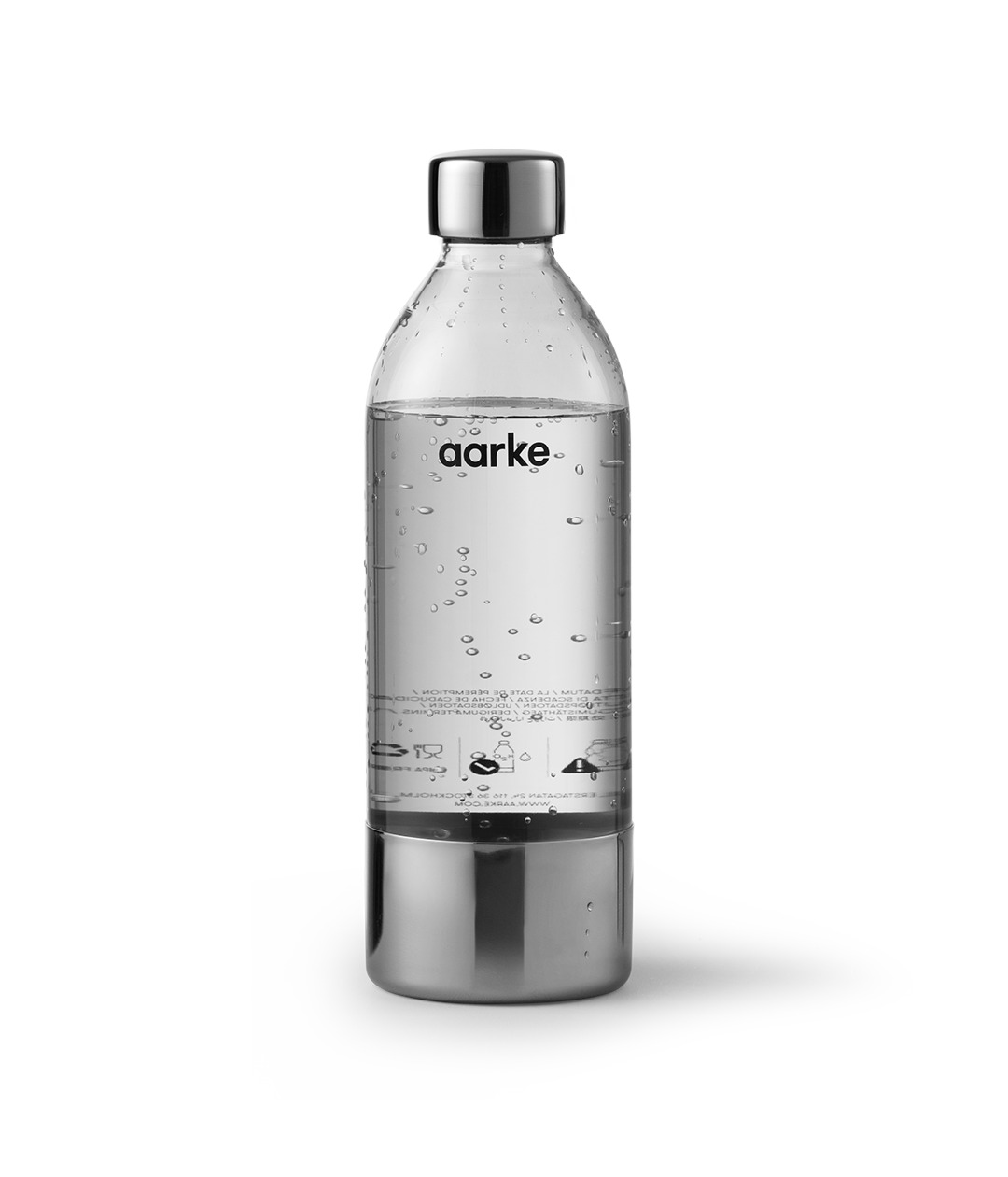 AARKE Carbonator 本体専用ペットボトル クリア／スチールシルバー 最大容量800ml