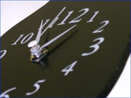 連続秒針、スイープムーブメント掛け時計 振り子時計 木製 黒猫 1011-06 (壁掛け時計 ウォールクロック