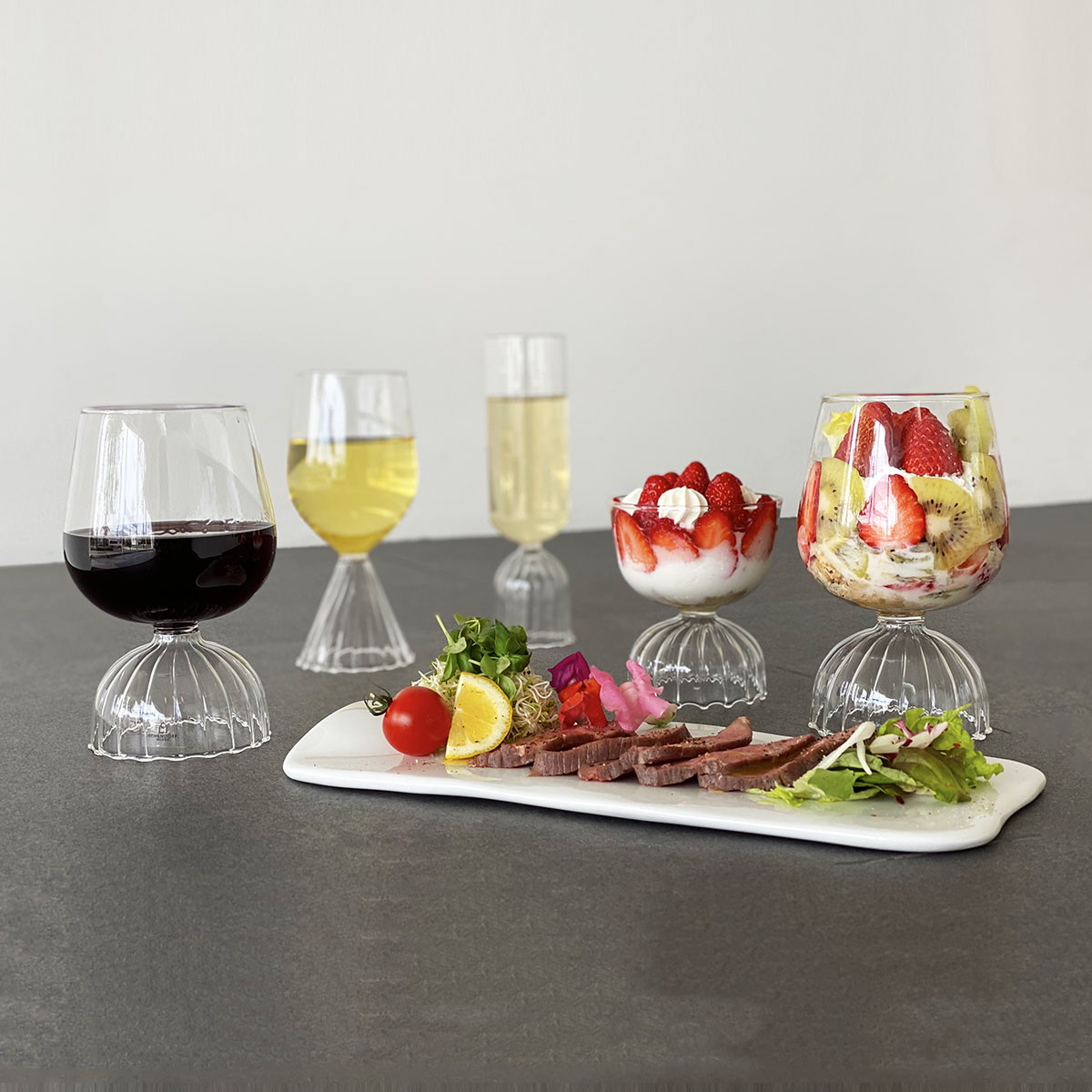 ICHENDORF MILANO TUTU White Wine Glass ワイングラス ガラス チュチュ 透明 耐熱ガラス おしゃれ 業務用