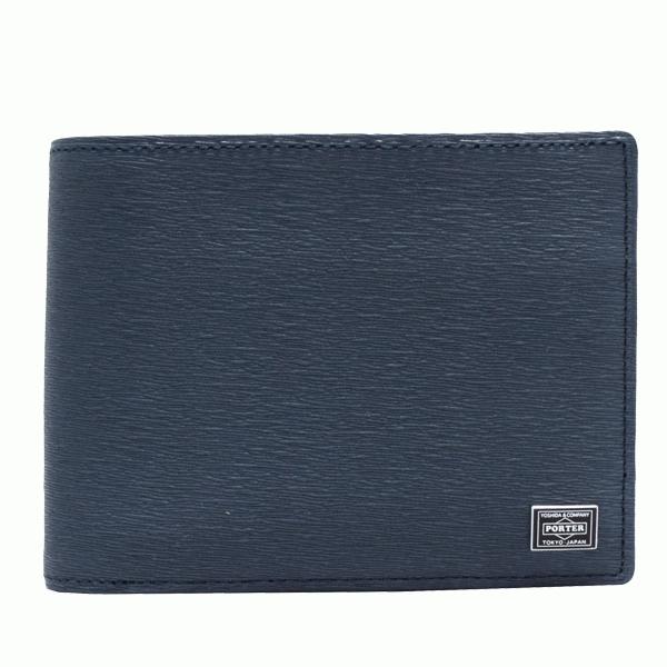 ブラック052-02204【箱付】PORTER ポーター カレント 二つ折り財布