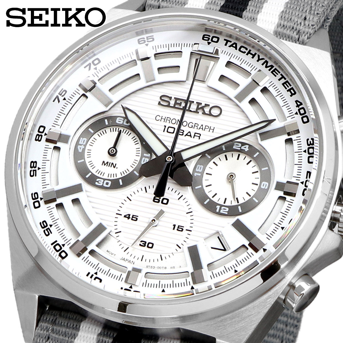 SEIKO セイコー 腕時計 海外モデル 新品 クロノグラフ メンズ SSB401P1