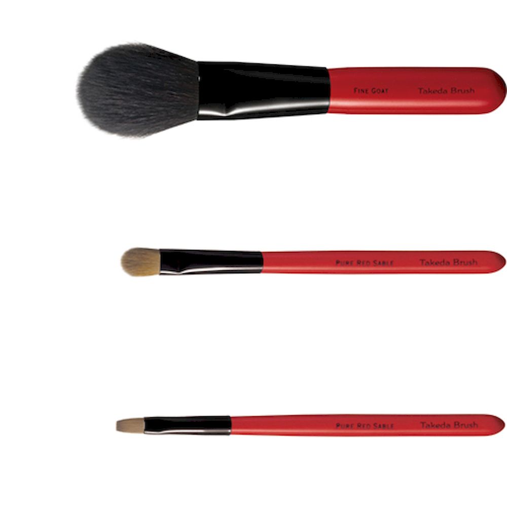 有限会社竹田ブラシ製作所の熊野化粧筆 特別3本セット 純正ギフトボックス