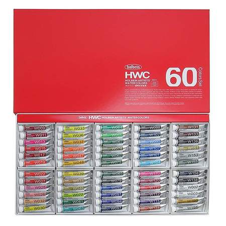 透明水彩絵の具 HWC ６０色 全色 絵の具 ホルベイン