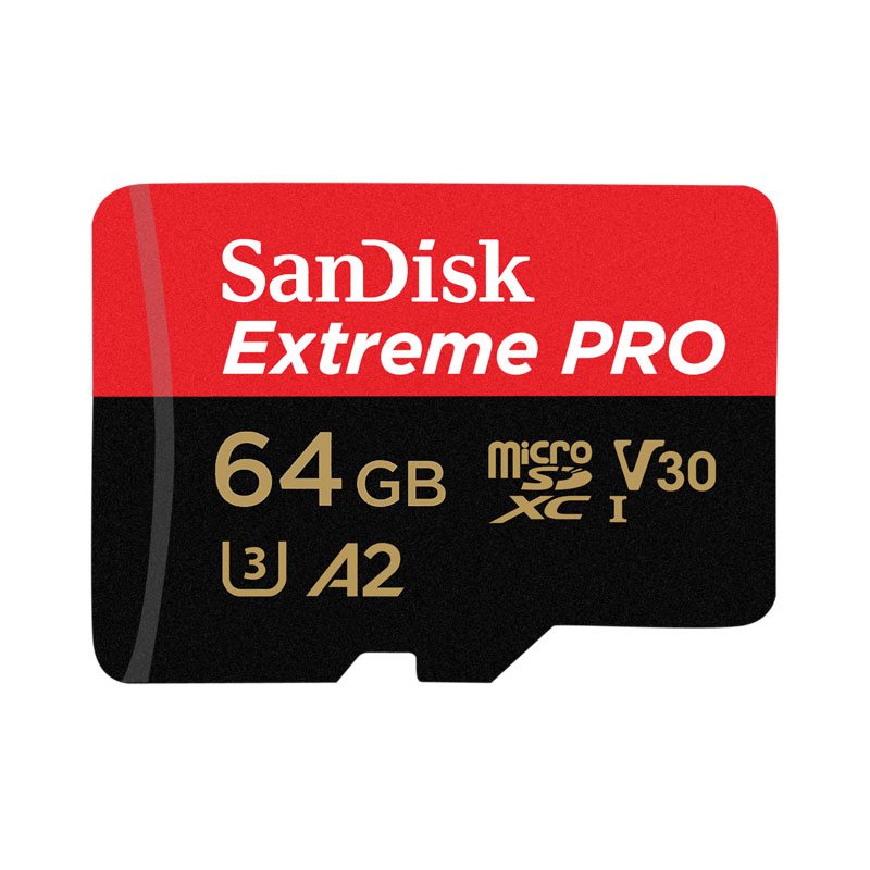 microSDXC 64GB SanDisk Extreme PRO UHS-I U3 V30 R:170MB/s W:90MB/s A2対応  SDSQXCY-064G-GN6MA海外パッケージ Nintendo Switch対応