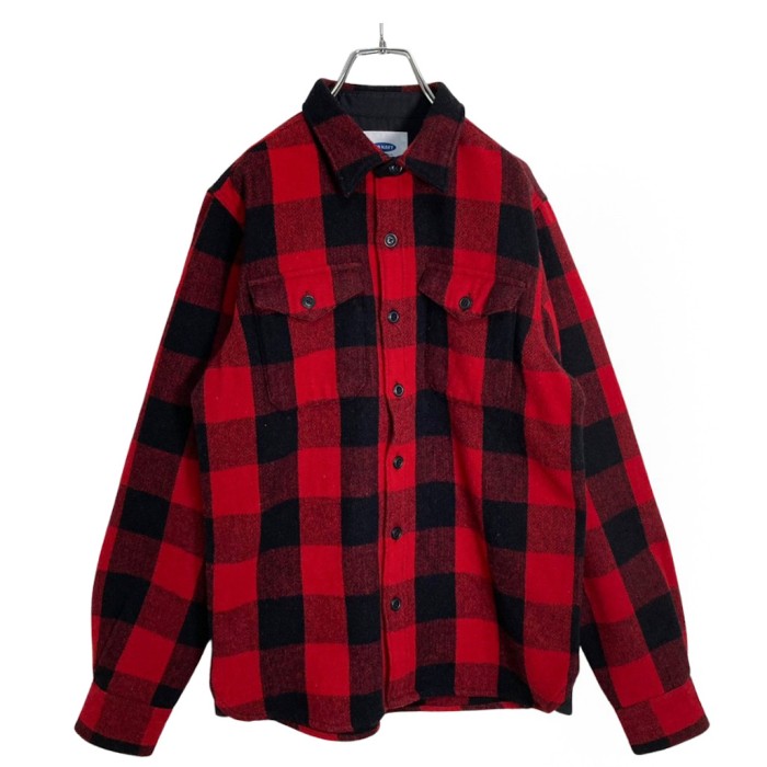 90-00s OLD NAVY L/S Buffalo check wool s | Vintage.City