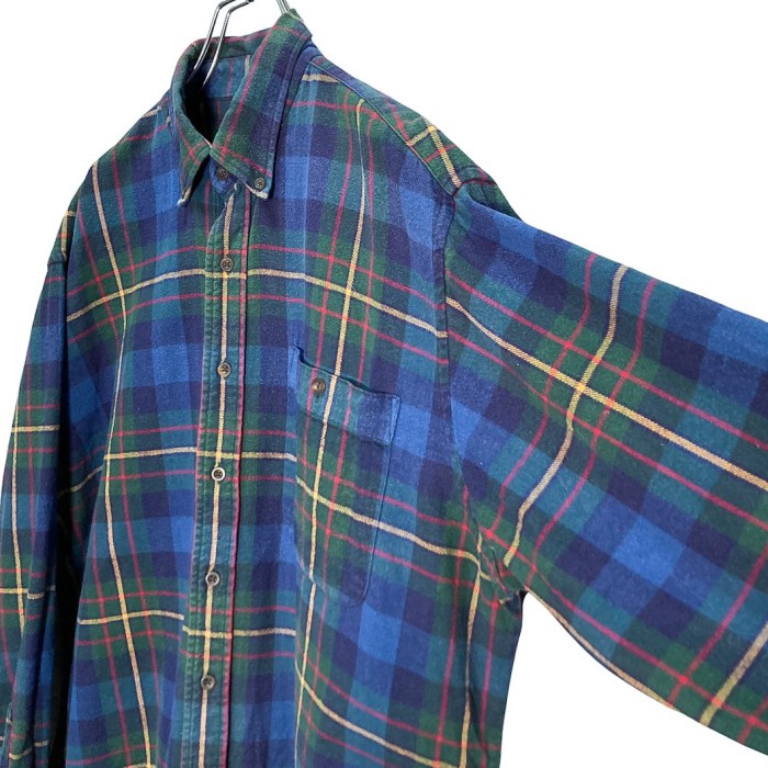 90s LANDS'END L/S cotton check nel shirt | Vintage.City Vintage Shops, Vintage Fashion Trends