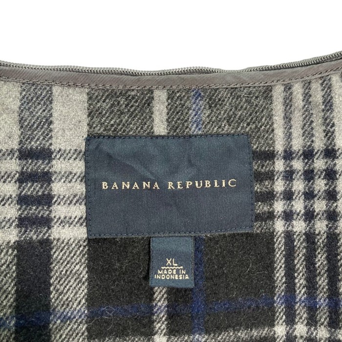 00's BANANA REPUBLIC check liner vest | Vintage.City 古着屋、古着コーデ情報を発信