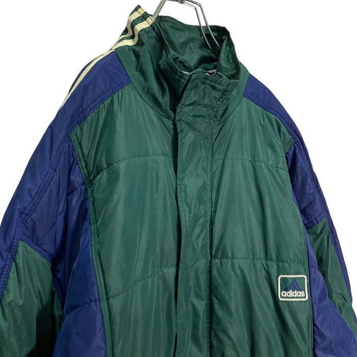 90s adidas bi-color padded nylon jacket | Vintage.City
