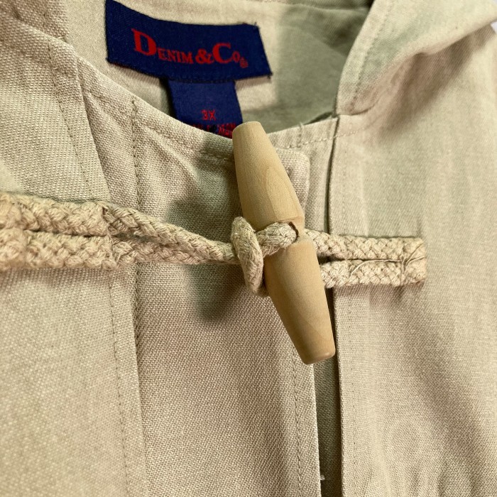 90s Denim ＆Co. cotton 3X duffle coat | Vintage.City 古着屋、古着コーデ情報を発信