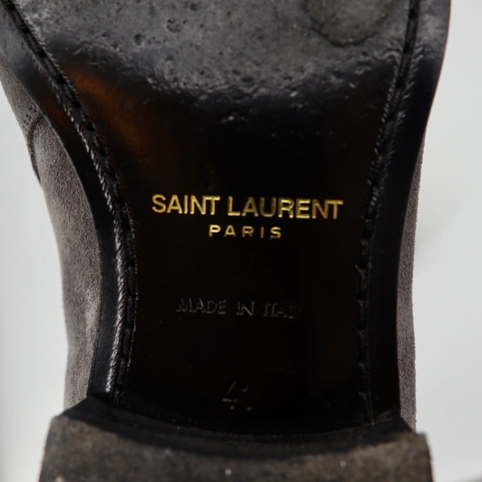 SAINT LAURENT PARIS スエードジョッパーブーツ 25.5cm グレー 379762 | Vintage.City 古着屋、古着コーデ情報を発信