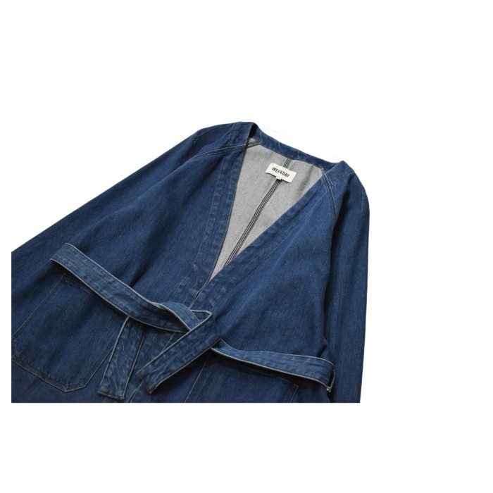Old Kimono Denim Jacket | Vintage.City 古着屋、古着コーデ情報を発信