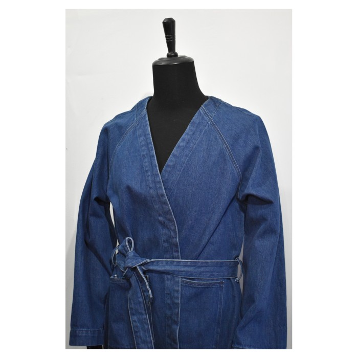 Old Kimono Denim Jacket | Vintage.City 古着屋、古着コーデ情報を発信