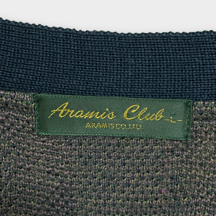 【Aramis Club】日本製 カーディガン 柄物 柄ニット L レトロ 古着 | Vintage.City 빈티지숍, 빈티지 코디 정보