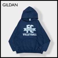 【GILDAN】VOLLEYBALL バレーボール ロゴ プリント パーカー L | Vintage.City 古着屋、古着コーデ情報を発信