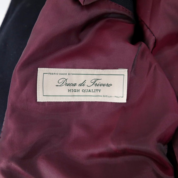 azabu tailor × Duca di Trivero ステンカラーコート 50 ネイビー カシミア混 | Vintage.City 빈티지숍, 빈티지 코디 정보