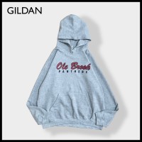 【GILDAN】パーカー バックプリント ロゴ フットボール スウェット 古着 | Vintage.City 빈티지숍, 빈티지 코디 정보