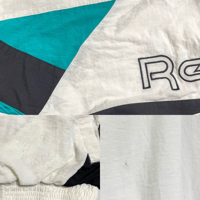 【Reebok】90s 旧タグ ナイロンジャケット バックロゴ 刺繍 ビッグロゴ | Vintage.City 古着屋、古着コーデ情報を発信