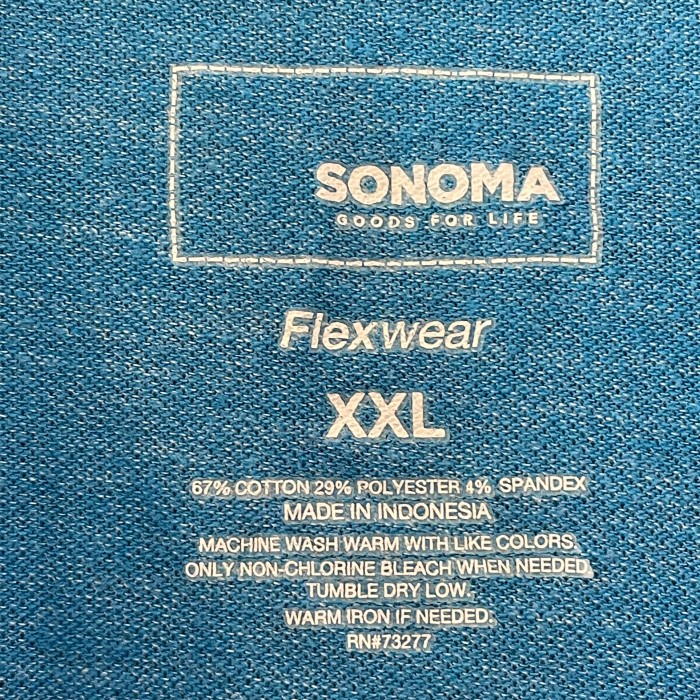 【SONOMA】XXL オーバーサイズ ポロシャツ ブルー 無地 US古着 | Vintage.City 古着屋、古着コーデ情報を発信