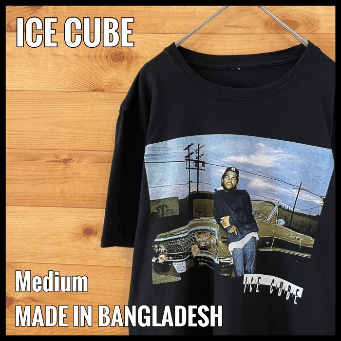 ICE CUBE アイスキューブ ラップTシャツ ラップT メンズL /eaa347175ブラック系黒色柄