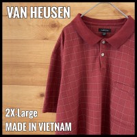 【VAN HEUSEN】2XL ビッグサイズ ポロシャツ 格子柄 US古着 | Vintage.City 빈티지숍, 빈티지 코디 정보