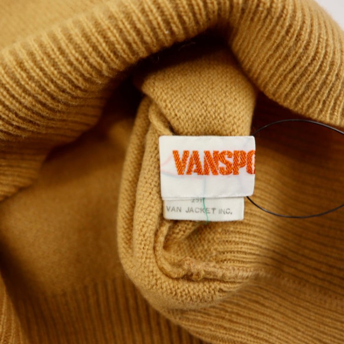 VAN-JAC- タートルネックニット セーター L ベージュ カシミア混 | Vintage.City 古着屋、古着コーデ情報を発信