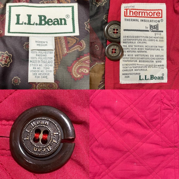 【LLBean】中綿ジャケット ブルゾン アウター 刺繍 レディース M 古着 | Vintage.City 古着屋、古着コーデ情報を発信