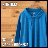 【SONOMA】XXL オーバーサイズ ポロシャツ ブルー 無地 US古着 | Vintage.City 빈티지숍, 빈티지 코디 정보