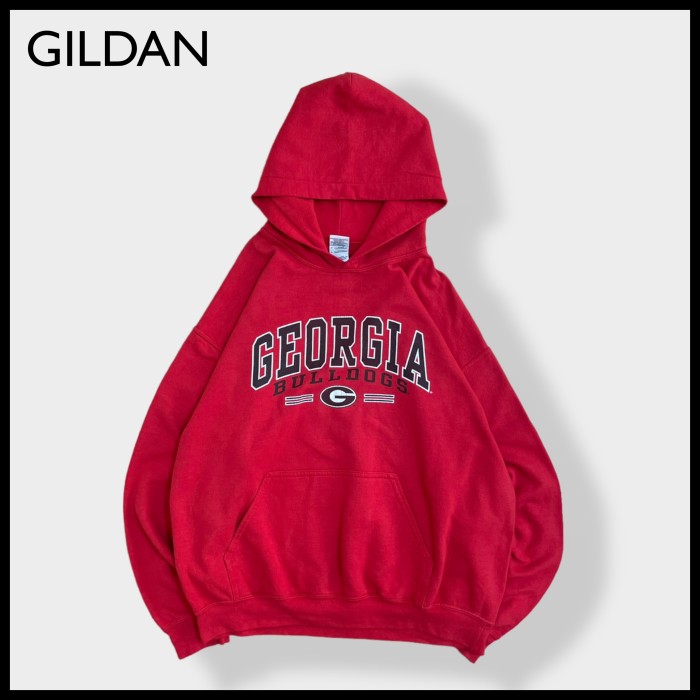 【GILDAN】カレッジロゴ UGA  アメフト パーカー プリント スウェット | Vintage.City 古着屋、古着コーデ情報を発信