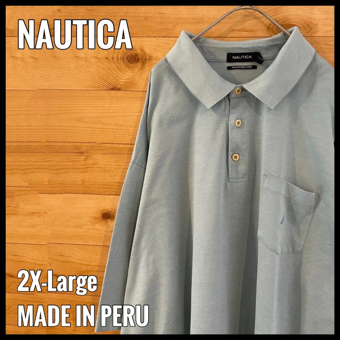 【NAUTICA】2XL 超ビッグサイズ ポロシャツ 刺繍ロゴ 爽やか US古着 | Vintage.City 古着屋、古着コーデ情報を発信