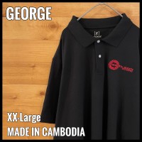 【GEORGE】ビッグサイズ ポロシャツ XXL 刺繍ロゴ 黒 US古着 | Vintage.City 빈티지숍, 빈티지 코디 정보