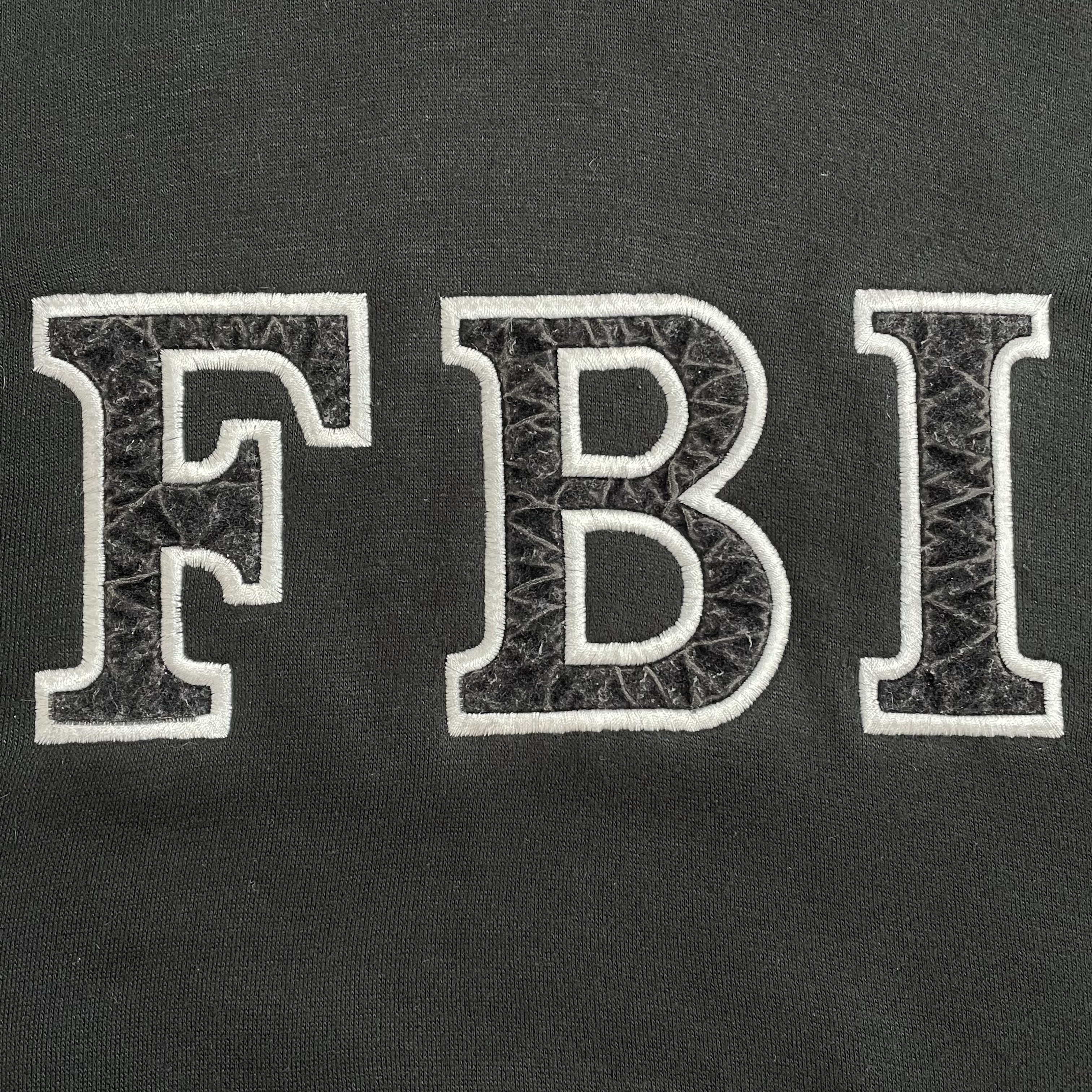 FBI】90s USA製 ロゴ スウェット パーカー XL ビッグシルエット