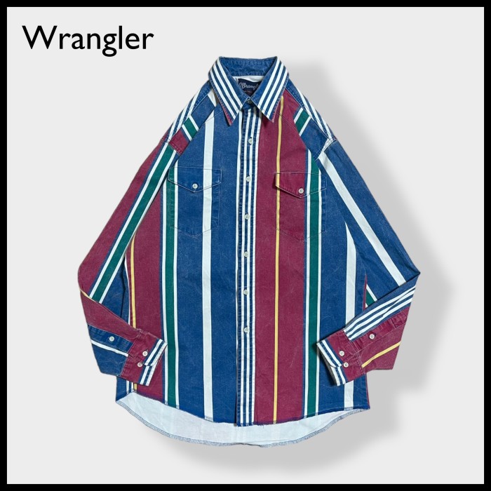 Wrangler ラングラー ウェスタンシャツ クレイジーパターン PBR XL