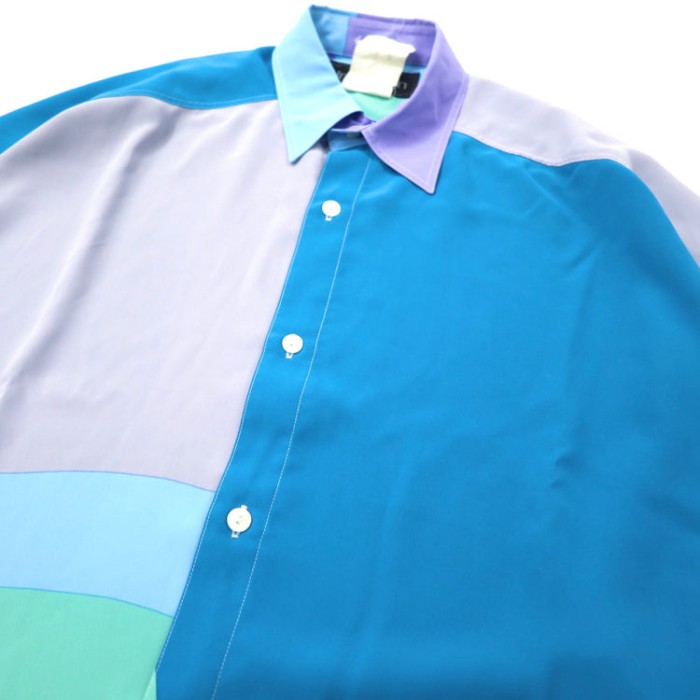 Inception ポリシャツ 46 ブルー クレイジーパターン | Vintage.City 빈티지숍, 빈티지 코디 정보