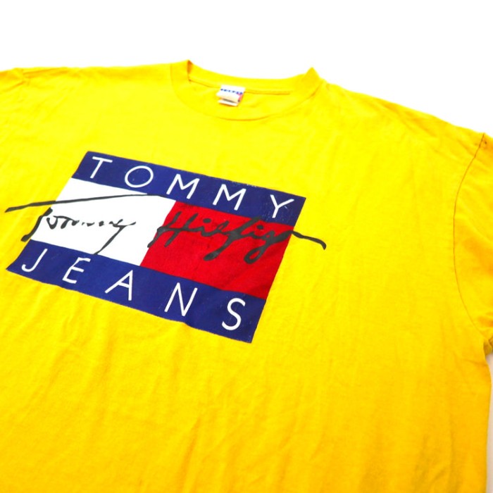USA製 TOMMY HILFIGER ビッグロゴプリントTシャツ XXL イエロー ビッグサイズ 90s | Vintage.City 古着屋、古着コーデ情報を発信