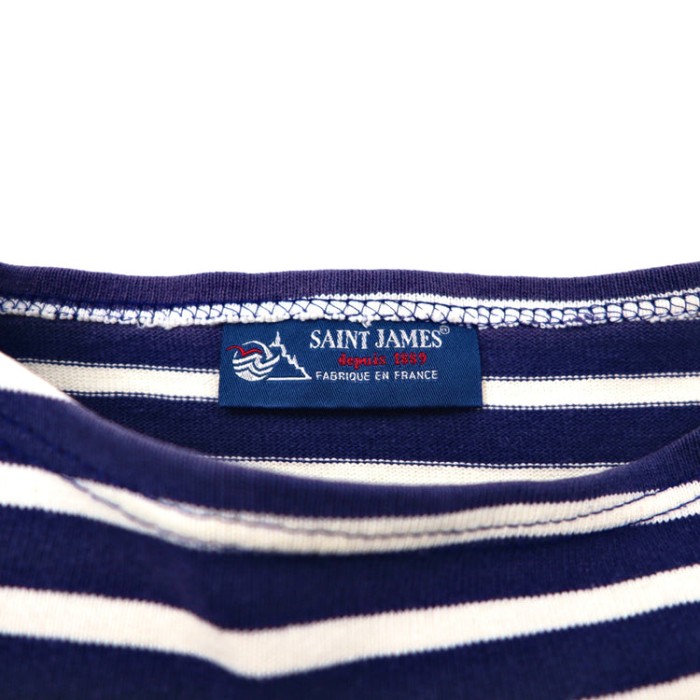 SAINT JAMES ボーダーバスクシャツ 0 ネイビー コットン | Vintage.City ヴィンテージ 古着