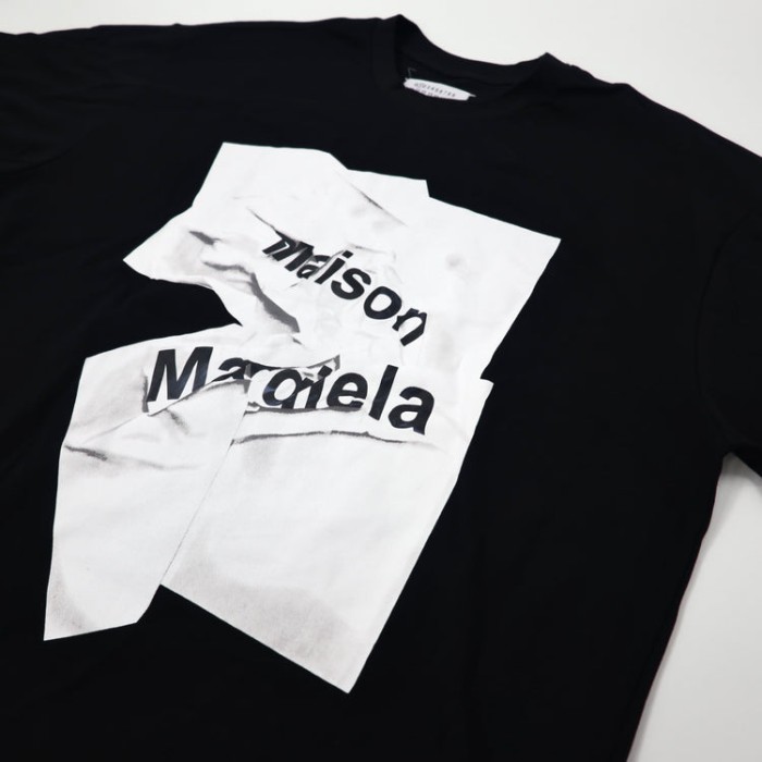 Maison Margiela プリントTシャツ 50 ブラック イタリア製 ライン1 未使用品 | Vintage.City 古着屋、古着コーデ情報を発信