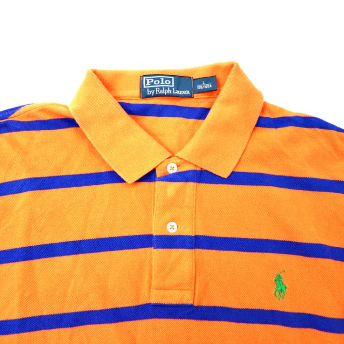 POLO BY RALPH LAUREN コットンポロシャツ L オレンジ ボーダー ビッグサイズ | Vintage.City Vintage Shops, Vintage Fashion Trends