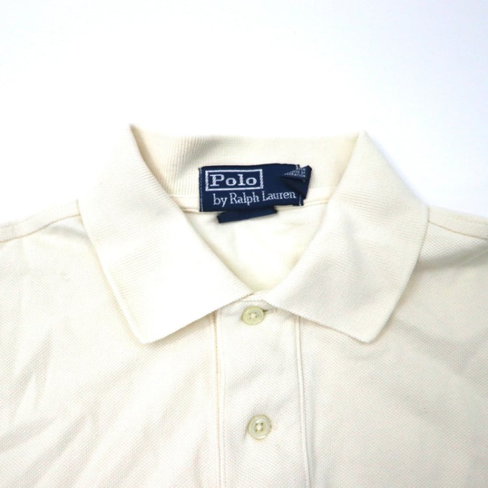 Polo by Ralph Lauren ポロシャツ S ホワイト CUSTOM FIT コットン | Vintage.City 古着屋、古着コーデ情報を発信
