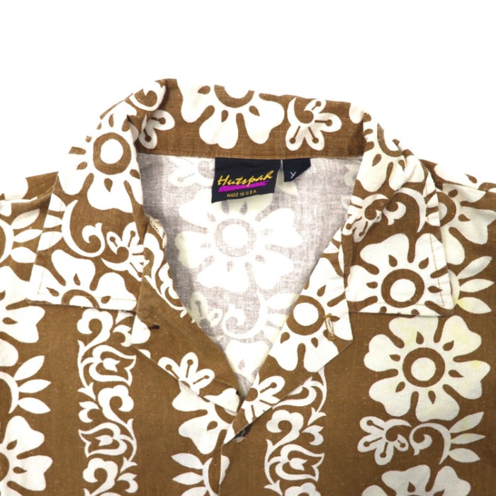 USA製 Hutspah アロハシャツ XL ブラウン 総柄 80年代 | Vintage.City 빈티지숍, 빈티지 코디 정보