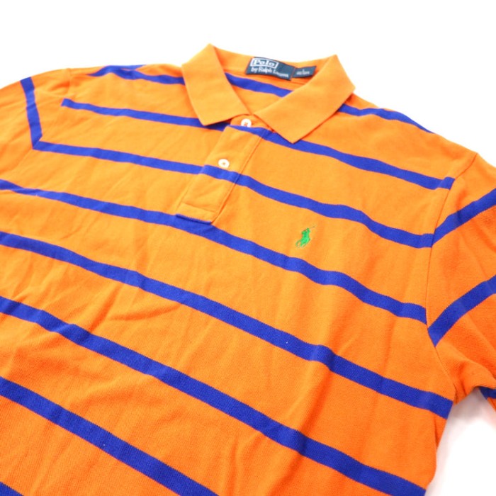 POLO BY RALPH LAUREN コットンポロシャツ L オレンジ ボーダー ビッグサイズ | Vintage.City Vintage Shops, Vintage Fashion Trends