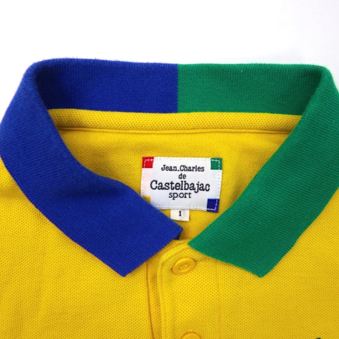 CASTELBAJAC SPORT ラガーシャツ 長袖ポロシャツ 1 イエロー 刺繍 日本製 | Vintage.City 빈티지숍, 빈티지 코디 정보