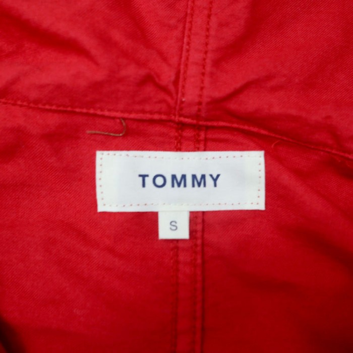 TOMMY アノラックパーカー S レッド コットン J08764999-611 | Vintage.City 古着屋、古着コーデ情報を発信
