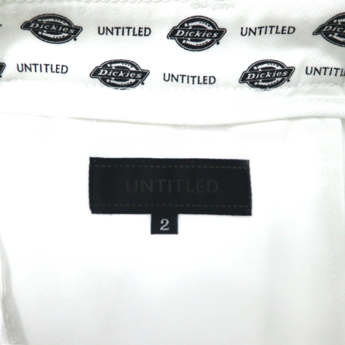 UNTITLED × Dickies タックパンツ 2 ホワイト コットン AE153-66323JJ | Vintage.City 빈티지숍, 빈티지 코디 정보