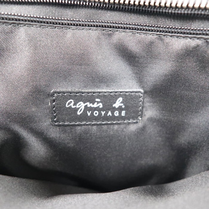 agnes b. VOYAGE レザートートバッグ ブラック カーフレザー | Vintage.City 古着屋、古着コーデ情報を発信
