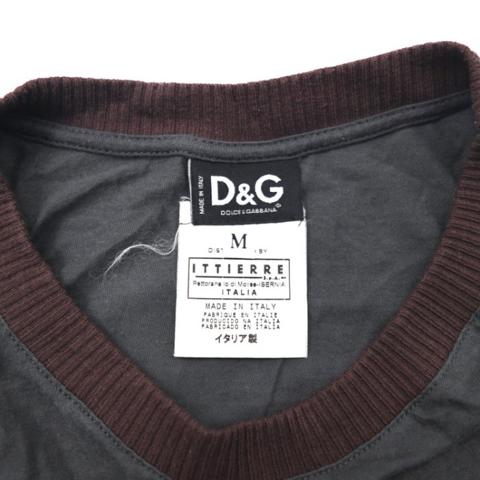 D&G DOLCE & GABBANA ロングスリーブTシャツ M グレー イタリア製 | Vintage.City ヴィンテージ 古着