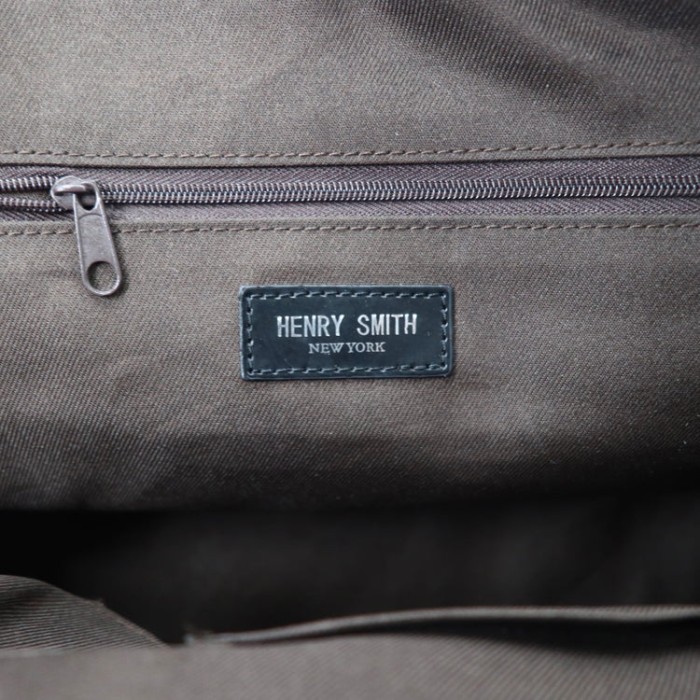 HENRY SMITH NEWYORK ハンドバッグ ブラック パンチングレザー | Vintage.City 古着屋、古着コーデ情報を発信