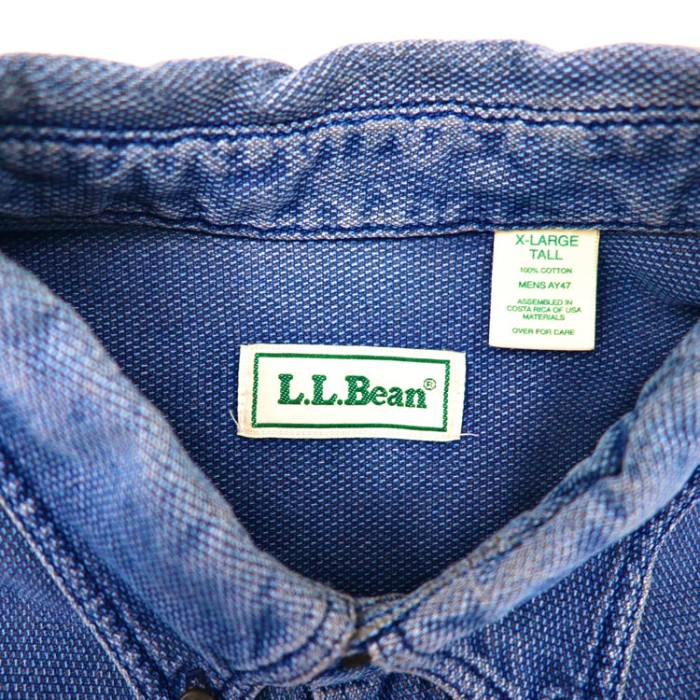 L.L.Bean ボタンダウンシャツ XL ブルー 鹿の子 コットン | Vintage.City 빈티지숍, 빈티지 코디 정보