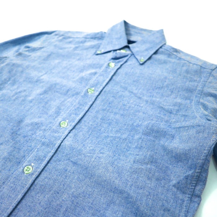 DANOLIS per BEAMS ボタンダウンシャツ XS ブルー SLIM FIT イタリア製 | Vintage.City ヴィンテージ 古着