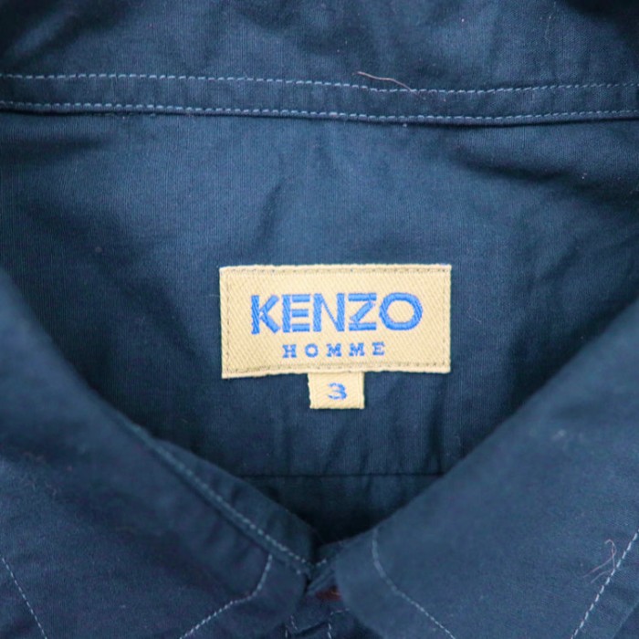 KENZO HOMME シャツ 3 ネイビー コットン | Vintage.City ヴィンテージ 古着