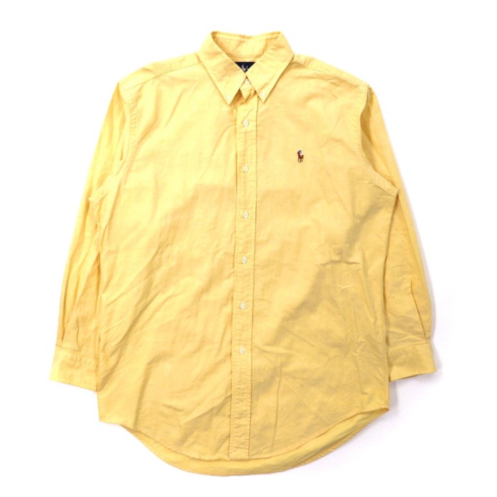 Ralph Lauren ボタンダウンシャツ 39-82 イエロー ロゴ刺繍 YARMOUTH ...